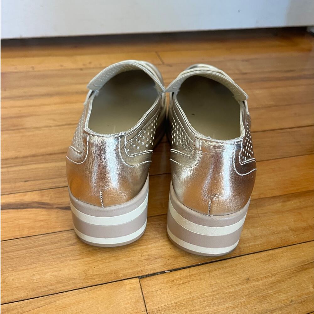 Dolce Vita Janine Platform Gold Slip On Loafers 9M - Picture 4 of 6